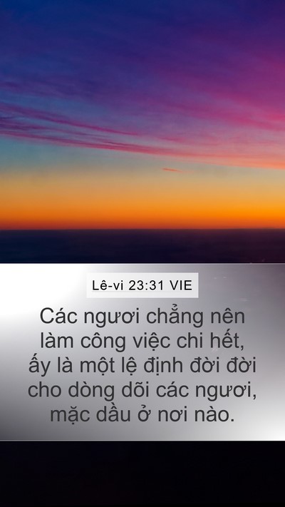 Lê-vi 23:31 VIE Bible Verse Image