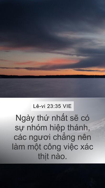 Lê-vi 23:35 VIE Bible Verse Image