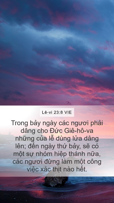 Lê-vi 23:8 VIE Bible Verse Image