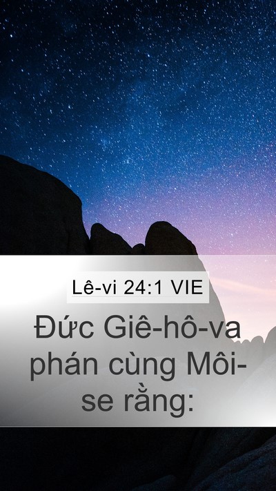 Lê-vi 24:1 VIE Bible Verse Image