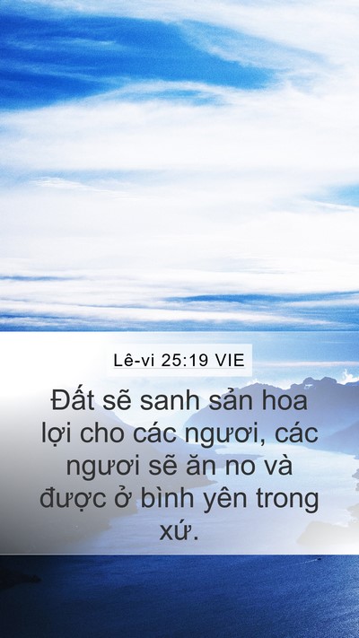 Lê-vi 25:19 VIE Mobile Phone Wallpaper - Đất sẽ sanh sản hoa lợi cho các - Mobile Bible Verse Wallpaper