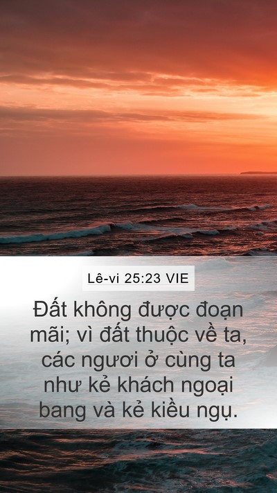 Lê-vi 25:23 VIE Bible Verse Image