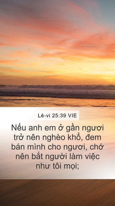 Lê-vi 25:39 VIE Bible Verse Image