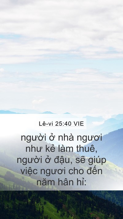Lê-vi 25:40 VIE Bible Verse Image