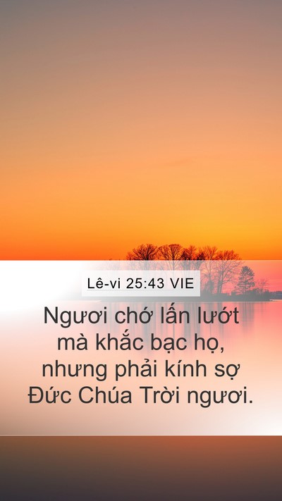 Lê-vi 25:43 VIE Bible Verse Image