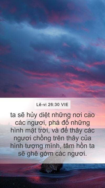 Lê-vi 26:30 VIE Bible Verse Image