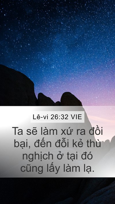 Lê-vi 26:32 VIE Bible Verse Image