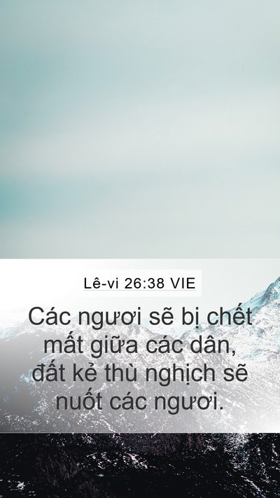 Lê-vi 26:38 VIE Bible Verse Image