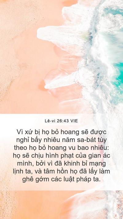 Lê-vi 26:43 VIE Bible Verse Image
