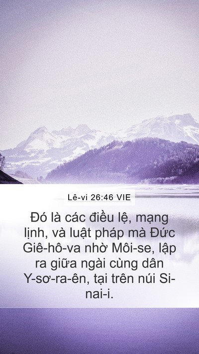 Lê-vi 26:46 VIE Bible Verse Image