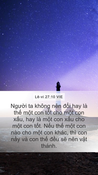 Lê-vi 27:10 VIE Mobile Phone Wallpaper - Người ta không nên đổi hay là thế - Mobile Bible Verse Wallpaper
