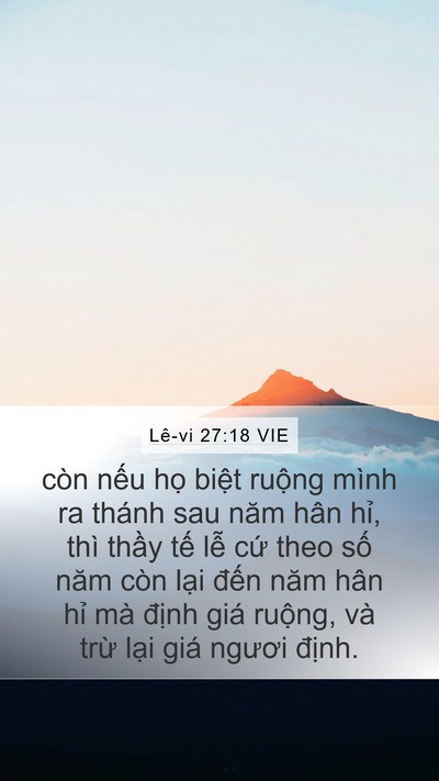Lê-vi 27:18 VIE Mobile Phone Wallpaper - còn nếu họ biệt ruộng mình ra thánh - Mobile Bible Verse Wallpaper