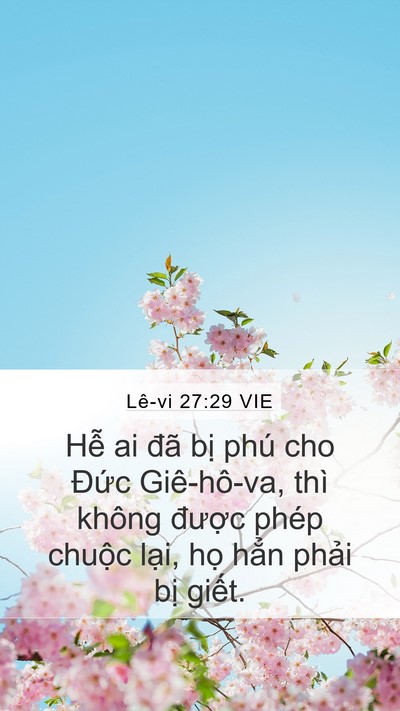 Lê-vi 27:29 VIE Bible Verse Image