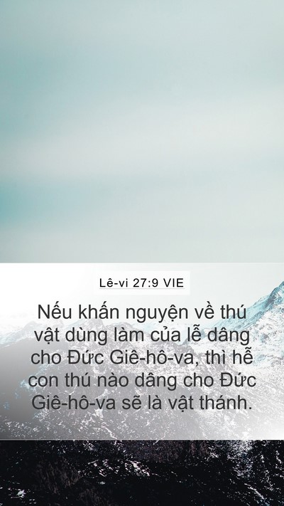 Lê-vi 27:9 VIE Bible Verse Image