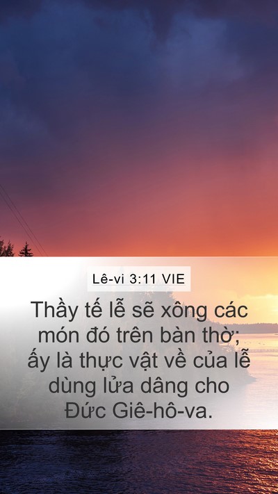 Lê-vi 3:11 VIE Bible Verse Image