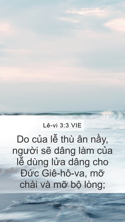 Lê-vi 3:3 VIE Bible Verse Image