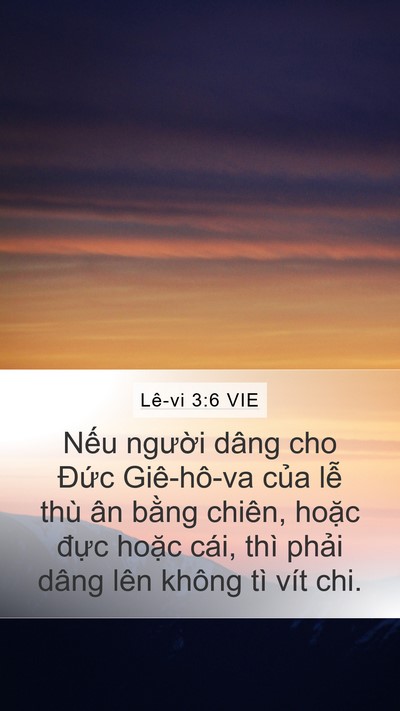 Lê-vi 3:6 VIE Bible Verse Image