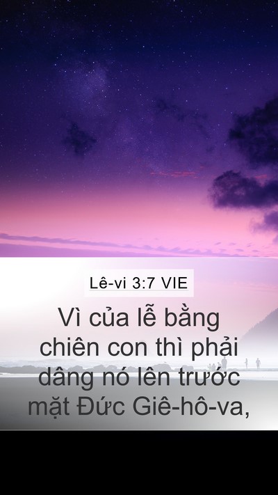 Lê-vi 3:7 VIE Bible Verse Image