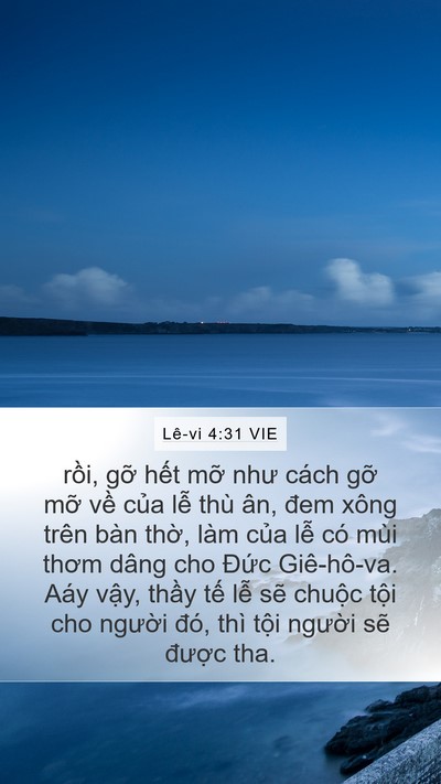 Lê-vi 4:31 VIE Bible Verse Image