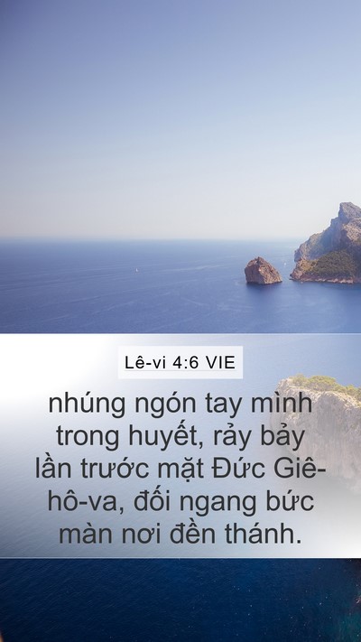 Lê-vi 4:6 VIE Bible Verse Image