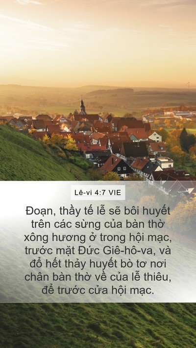 Lê-vi 4:7 VIE Bible Verse Image