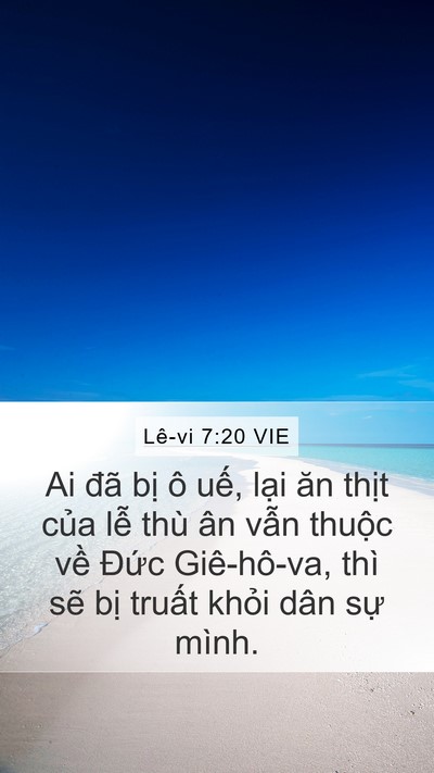 Lê-vi 7:20 VIE Bible Verse Image
