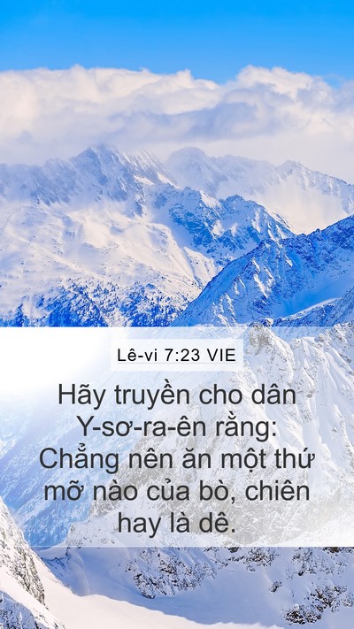 Lê-vi 7:23 VIE Bible Verse Image