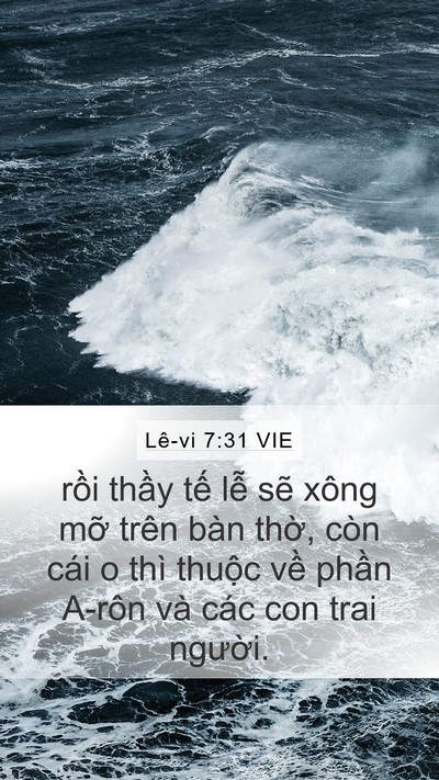 Lê-vi 7:31 VIE Bible Verse Image