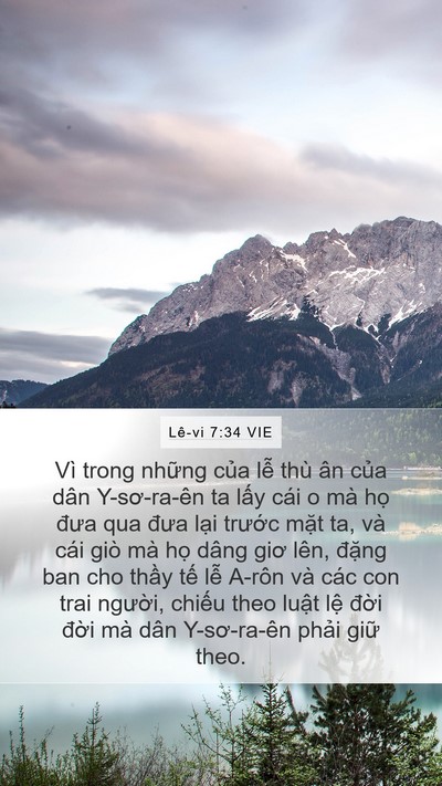 Lê-vi 7:34 VIE Bible Verse Image