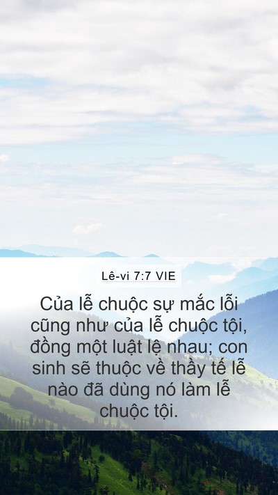 Lê-vi 7:7 VIE Bible Verse Image