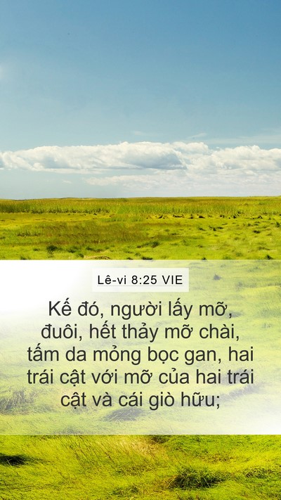 Lê-vi 8:25 VIE Bible Verse Image