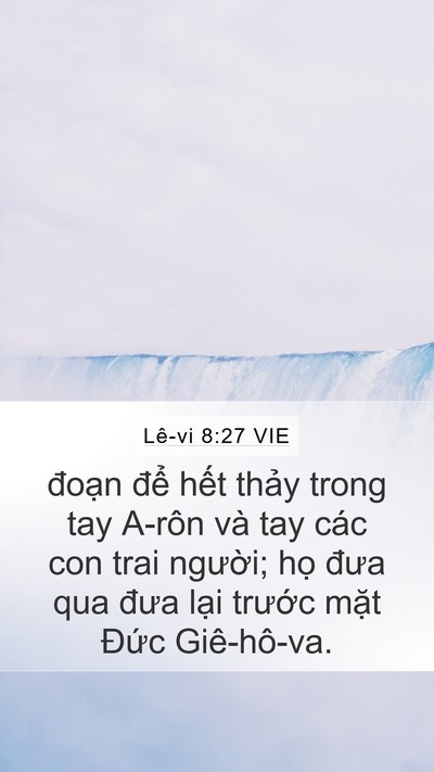 Lê-vi 8:27 VIE Bible Verse Image
