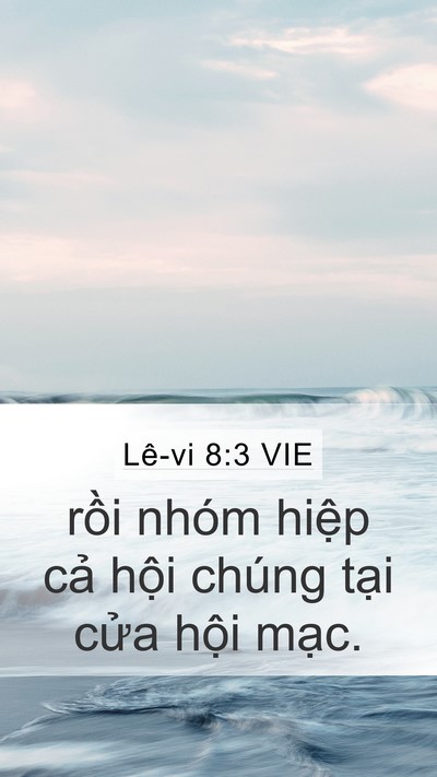 Lê-vi 8:3 VIE Bible Verse Image
