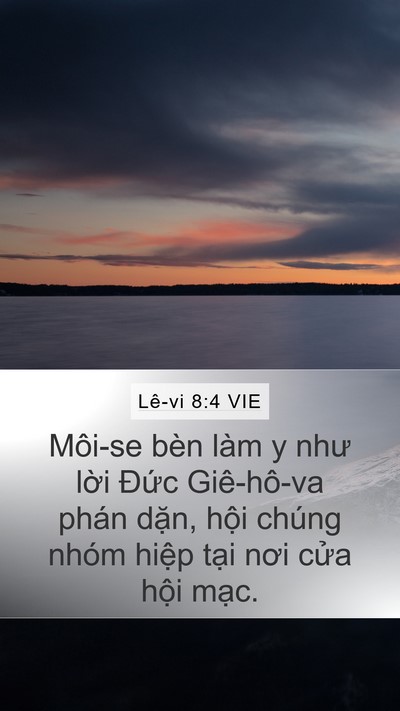Lê-vi 8:4 VIE Bible Verse Image