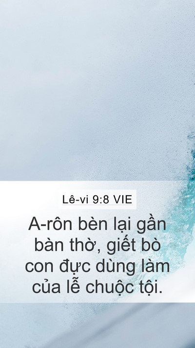 Lê-vi 9:8 VIE Bible Verse Image