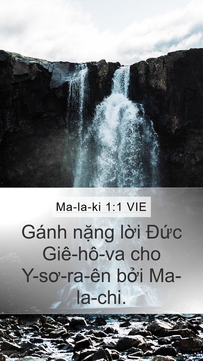 Ma-la-ki 1:1 VIE Mobile Phone Wallpaper - Gánh nặng lời Đức Giê-hô-va cho - Mobile Bible Verse Wallpaper