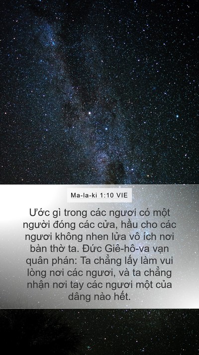 Ma-la-ki 1:10 VIE Bible Verse Image