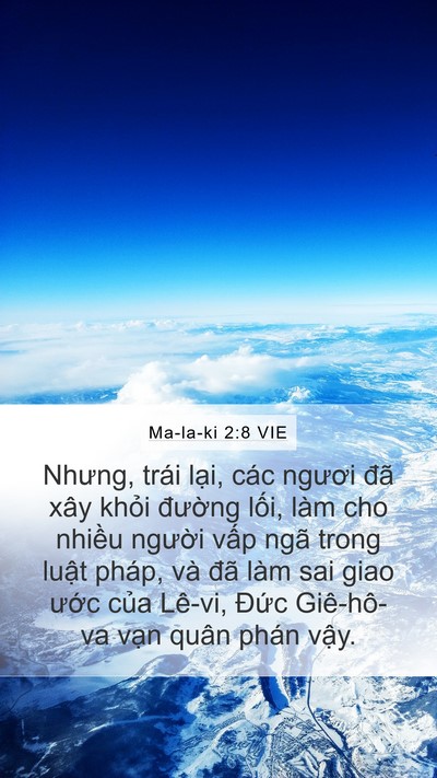 Ma-la-ki 2:8 VIE Bible Verse Image