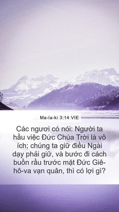 Ma-la-ki 3:14 VIE Bible Verse Image