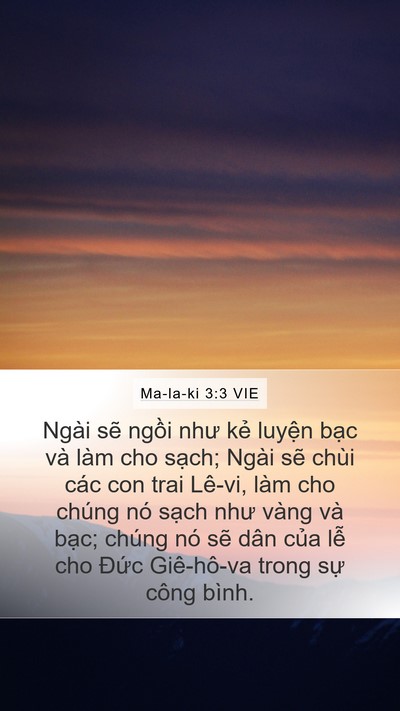 Ma-la-ki 3:3 VIE Bible Verse Image