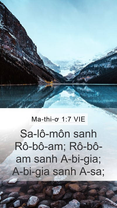 Ma-thi-ơ 1:7 VIE Bible Verse Image