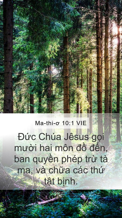 Ma-thi-ơ 10:1 VIE Bible Verse Image