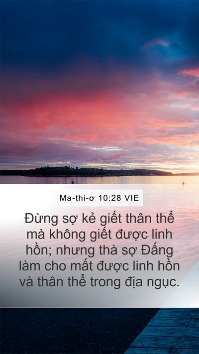 Ma-thi-ơ 10:28 VIE Bible Verse Image