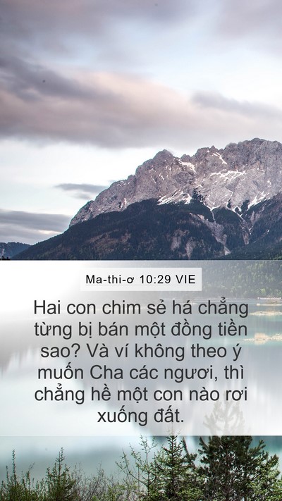 Ma-thi-ơ 10:29 VIE Bible Verse Image