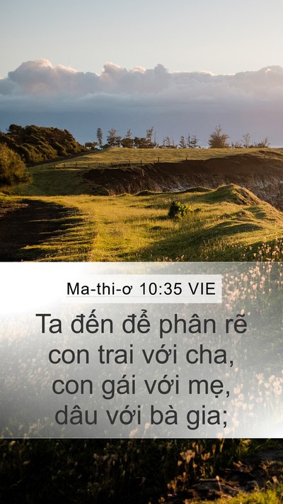 Ma-thi-ơ 10:35 VIE Bible Verse Image