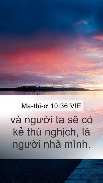 Ma-thi-ơ 10:36 VIE Bible Verse Image