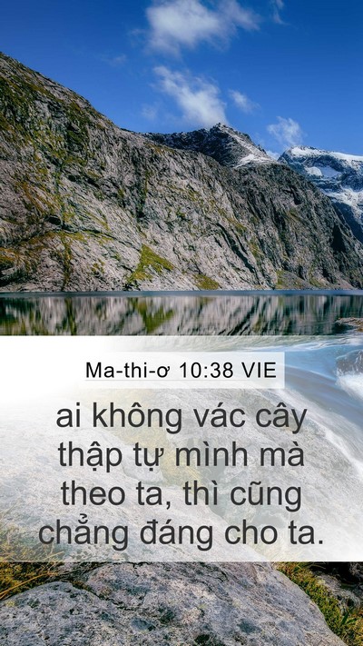 Ma-thi-ơ 10:38 VIE Bible Verse Image