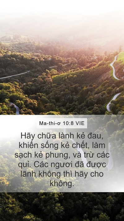 Ma-thi-ơ 10:8 VIE Bible Verse Image