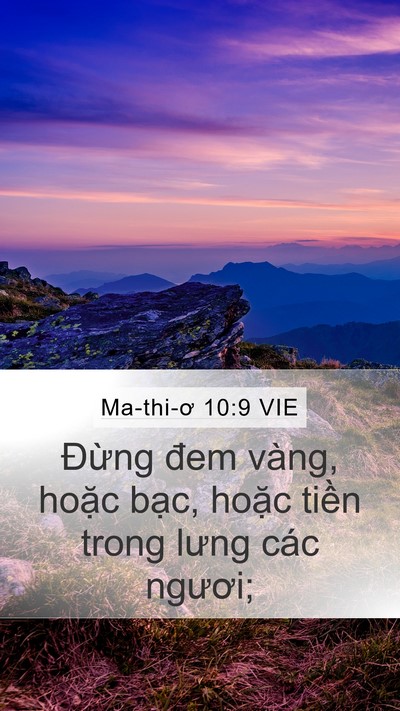 Ma-thi-ơ 10:9 VIE Bible Verse Image