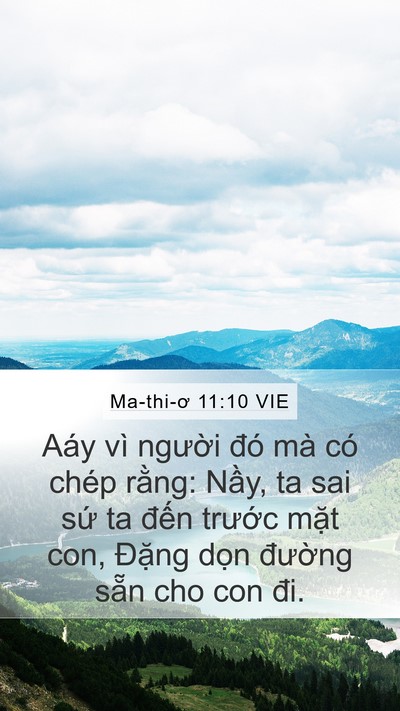 Ma-thi-ơ 11:10 VIE Bible Verse Image
